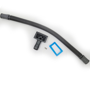 Évier de cuisine universel anti-odeur à cuve unique 110 mm en acier inoxydable 201 avec raccord de tuyau flexible en plastique et trop-plein lisse - Product Image 6