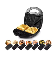3 en 1 Machine à Sandwich Maison Multi-fonction Gaufrier Chauffage Électrique Plaque de Cuisson Steak Machine Panini Petit Déjeuner