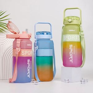 Gradient Simple Style Fashion Designs Large Capacity Outdoor Fitness Cup Travel Mugs School Sports Events Gifts Water <b>Bottle</b> - Product Image 1
