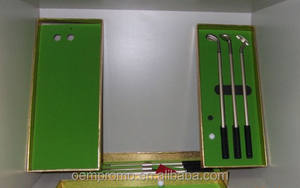 Multi color recargas de club de golf forma de metal 3 unids bolígrafo conjunto - Product Image 2