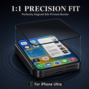 Protection d'écran en verre trempé pour <span class=keywords><strong>iPhone</strong></span> Duo, anti-espionnage, anti-explosion, impression soyeuse, couverture intégrale, anti-rayures - Product Image 2