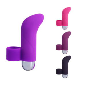 Rechargeable 10-Speed Silicone Bullet <b>Vibrator</b> Pink Dildo Sex Toy Purple Finger <b>Vibrator</b> - Product Image 4