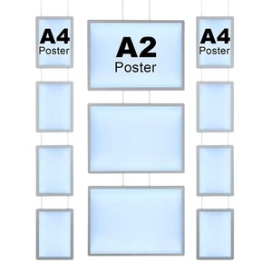 Hanging <b>Led</b> Light Box Real Estate Window Frame Poster Advertising <b>Led</b> Display Sign Light Box - Product Image 6