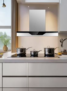 Nouvelle <span class=keywords><strong>Hotte</strong></span> de Cuisine Murale avec Boîtier en Acier Inoxydable et Verre Trempé - Product Image 5