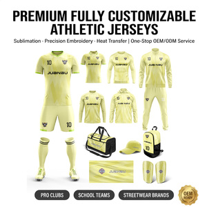 Maillot de football personnalisé à séchage rapide en maille respirante, maillots de football OEM pour équipes de club, vente en gros pour hommes et jeunes - Product Image 1