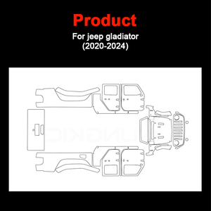 <span class=keywords><strong>Film</strong></span> de protection pré-découpé pour JEEP Gladiator 2020-2022 2023 2024 TPU <span class=keywords><strong>Film</strong></span> transparent anti-rayures pour toute la voiture - Product Image 3