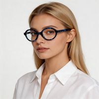 Lunettes de vue ovales de luxe MS 8878 en acétate, monture complète petite taille pour femmes et hommes, verres en résine effet écaille de tortue