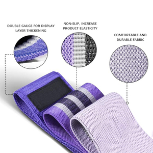 Banda de Resistencia Elástica Ajustable con Logotipo Personalizado, Antideslizante, Lavable, Duradera, de Tela Ecológica, para Ejercicios de Glúteos, Marca Ugasport - Product Image 3
