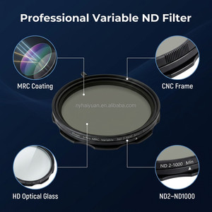 Filtro per Fotocamera OEM di Fabbrica con Nano-rivestimento, Vetro Ottico ND 2in1 Impermeabile Senza Effetto X, Filtro ND Variabile ND2-1000 - Product Image 4