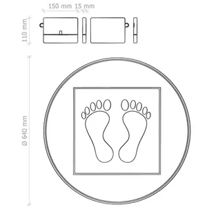 Alfombrilla Plegable para Pies, Accesorios Personalizados - Product Image 1