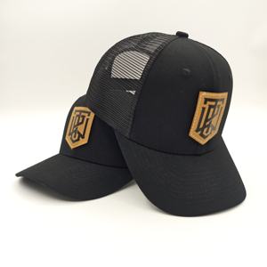 Gorras de Béisbol Trucker Personalizadas de Alta Calidad para Exteriores, de 6 Paneles, con Parche de Cuero de Rizo y Malla, para Ciclismo, Playa, Hip Hop - Product Image 3