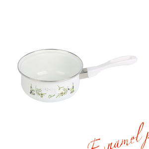 Olla de Cocina Esmaltada Blanca <span class=keywords><strong>Vintage</strong></span> para Desayuno, Antiadherente, para Cocinar Arroz, Leche y Sopa, para Cocina - Product Image 3