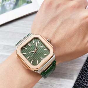 Reloj Cronógrafo de Alta Calidad para Hombre, Estilo Ejecutivo, Caja de Aleación Simple, Moderno, Resistente al Agua, Totalmente Automático, Diseño de Dibujos Animados, Estilo Antiguo - Product Image 1