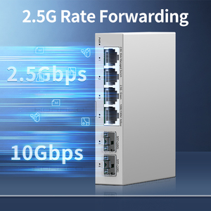 Công Tắc Quản lý thông minh 2.5gbe, công tắc mạng Ethernet được Quản Lý Web 4 cổng RJ45 2500Mbps 2 cổng 10G SFP + công tắc thiết lập homelab khe cắm - Product Image 2