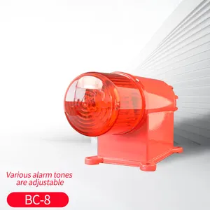 방수 전자 경적 경보 야외 사이렌 스트로브 라이트 램프 중국 제조 업체