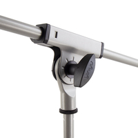 Support de microphone professionnel réglable Yinyu MS002Silver avec base trépied pour enregistrement en studio et performance live