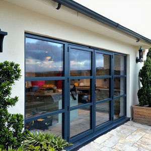 <span class=keywords><strong>Puerta</strong></span> abatible de aluminio moderna para entrada delantera o <span class=keywords><strong>patio</strong></span> Opciones de panel o vidrio completo Uso exterior de <span class=keywords><strong>puerta</strong></span> trasera residencial personalizada - Product Image 5