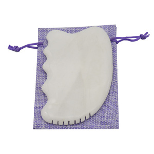 2025 Hot Sale White <strong>Jade</strong> Gua Sha Board Muscle Relaxation &amp; Anti-Aging Facial Massage Tool Natural <strong>Stone</strong> Scraping - Product Image 3