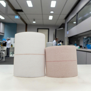 7.5cm * 4.5m Coton Doux Lourd Élastique Bandage <span class=keywords><strong>Bande</strong></span> <span class=keywords><strong>De</strong></span> Qualité Médicale EAB <span class=keywords><strong>Bande</strong></span> Thermofusible Colle Blanc Peau Couleur Hôpital Clinique - Product Image 1