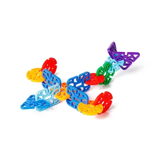 デイケア子供用プラスチック製おもちゃビルディングブロックインテリジェントネジとナットツール