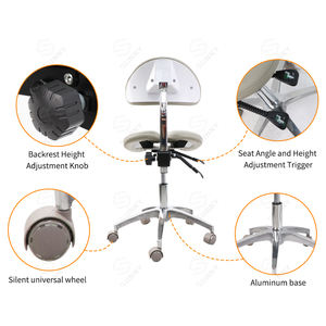 Tabouret de dentiste Chaise de selle de dentiste Chaise ergonomique Dentiste - Product Image 3