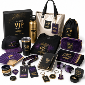 Set de Regalo Promocional para Patrocinadores de Festivales de Música: Bolso Tote, Botella, Vaso Térmico, Cuaderno, Cupón, Tarjeta Rasca y Gana, Pegatina, Llavero - Paquete de Obsequios al por Mayor - Product Image 4