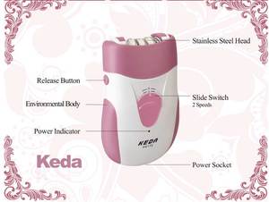 Kedea — épilateur électrique Rechargeable rose, 36 pinces à cheveux, avec 2 Options de vitesse - Product Image 3