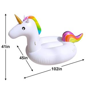 Al Aire Libre verano Animal en forma de unicornio Pavo Real <span class=keywords><strong>dinosaurio</strong></span> flamenco bebé niño adulto inflable <span class=keywords><strong>piscina</strong></span> flotador Mat - Product Image 4