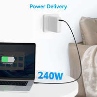 Carte d'extension Thunderbolt 5 80 Gbps avec adaptateur USB 2.0 port TB5 et câble de 0,5 m pour ordinateurs et imprimantes USB 3.2 TB5/4/3/iOS