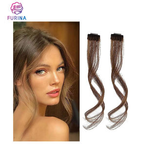 2025 mode FURINA européen Remy <span class=keywords><strong>cheveux</strong></span> Clip-in Extensions côté Air <span class=keywords><strong>frange</strong></span> et <span class=keywords><strong>frange</strong></span> latérale avant avec longue barbe <span class=keywords><strong>de</strong></span> Dragon Style - Product Image 3