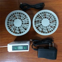 Ventilateurs usb 7.4v/12v avec batterie, pour vêtements d'été
