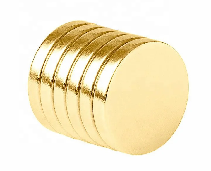 Hot Sale Mini Round Magnet N35 Disc Neodymium Magnet With Gold Coated