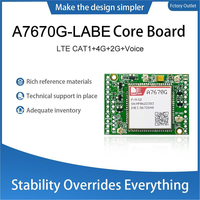 100% SIMCOM A7670G A7670E LTE Cat1 modul papan inti dengan penerima GNSS BT 23PIN TTL Serial Port ke 4G TCP UDP MQTTS Protokol