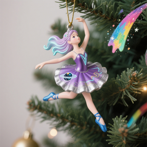 도매 사용자 정의 크리스마스 공예 장식 용품 나무 장식 인공 발레 댄서 장식품 - Product Image 6