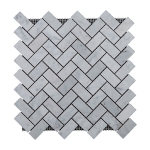 Italia Bianco Carrara de espiga de azulejo de mármol y suelos de <span class=keywords><strong>mosaico</strong></span> - Product Image 5