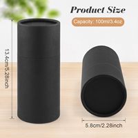 Boîte à parfum cylindrique en papier kraft haut de gamme biodégradable avec tailles personnalisables pour l'emballage cosmétique, les huiles essentielles et les soins de la peau