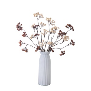 Fruit de la fortune artificiel Melania Berry, couleur café blanc, mousse, décoration de mariage, 60 cm - Product Image 5