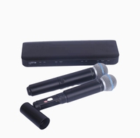 Microphone de scène transfrontalier BLX288/BETA58A pour SM58 PG58, microphone de performance un-vers-deux