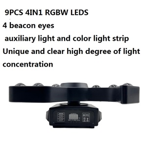 120W đầy đủ màu sắc dẫn di chuyển đèn ánh trăng lưỡi Laser 13pcs Bee Eye Whirl gió Lắc flash cho KTV DJ Disco câu lạc bộ đêm - Product Image 3