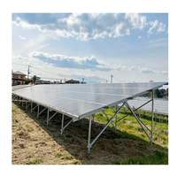 Support de montage au sol pour panneaux solaires photovoltaïques en acier galvanisé à chaud pour l'installation de panneaux solaires