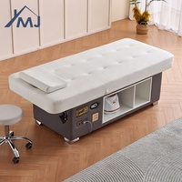 Table de massage pour salon de beauté, avec rangement, pour soins du visage, spa, esthétique, tatouage, lit électrique pour extensions de cils