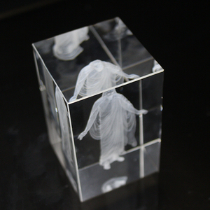 Regalos <span class=keywords><strong>Artesanales</strong></span> Hechos a Mano, Cubo de Cristal K9 con Grabado Láser 3D de Buda/Jesús para Decoración del Hogar o la Iglesia - Product Image 6