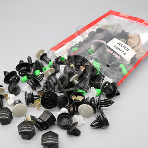 Audi <b>Car</b> Door Panel Trunk Clips <b>Push</b> Retainers Bumper Locators 100Pcs Repair Kit - Product Image 2