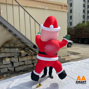 Mascotte Gigante di Babbo <span class=keywords><strong>Natale</strong></span> Arrampicatore per <span class=keywords><strong>Natale</strong></span>, Pallone Gonfiabile Durevole da Parete per Supermercati - Product Image 5
