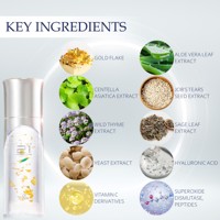 Vente en gros de cosmétiques de soins de la peau Golden Beauty de luxe japonais Lotion dorée hydratante pour le visage pour femmes