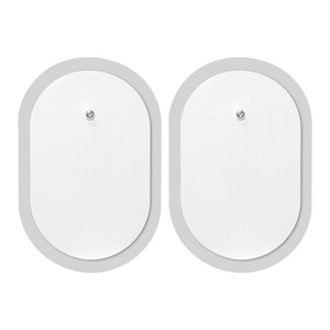 แผ่นอิเล็กโทรดสำรองขนาด 42x60 มม. แบบติดกระดุมแป๊ก สำหรับเครื่องนวดรูปวงรีขนาดเล็ก รุ่น HV F015 021 022 330 9 สีขาว PET ไฮโดรเจล - Product Image 3