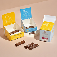 Boîtes d'emballage de vente au détail personnalisées, recyclables, portables, pliables, aseptiques, en papier, pour collations, bonbons, protection