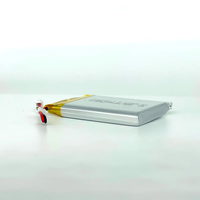 Batteries lithium-ion certifiées KC, rechargeables, type pochette, polymère lithium, 673450, 3,7 V, cellule de batterie lithium 1200 mAh pour jouets