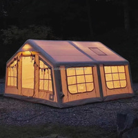 Grande tente gonflable bon marché imperméable extérieure de famille de camping d'air pour 8-10 personnes
