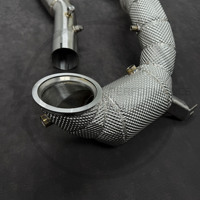 Système d'échappement haute performance avec grand tuyau pour VW Golf 8R 2.0T 2020-2024, amélioration du son et de la puissance, downpipe avec isolation, haut débit